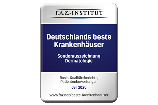 Hohe Auszeichnung für Dermatologie der Fachklinik Bad Bentheim