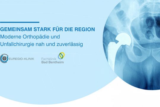 Kostenlose Vortragsveranstaltung am 29. Oktober: „Gemeinsam stark für die Region - Moderne Orthopädie und Unfallchirurgie nah und zuverlässig“